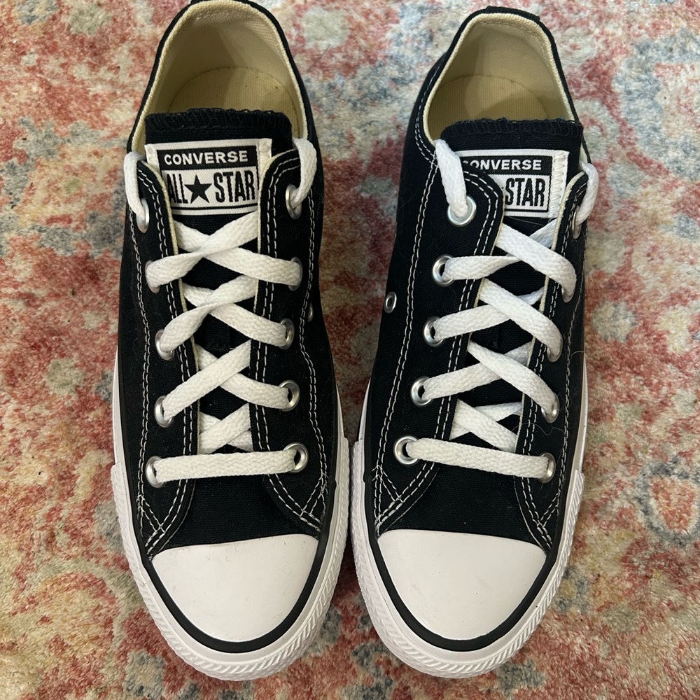 Brand New, Never Worn Black Low-Top Converse (Women’s Size 5.5)